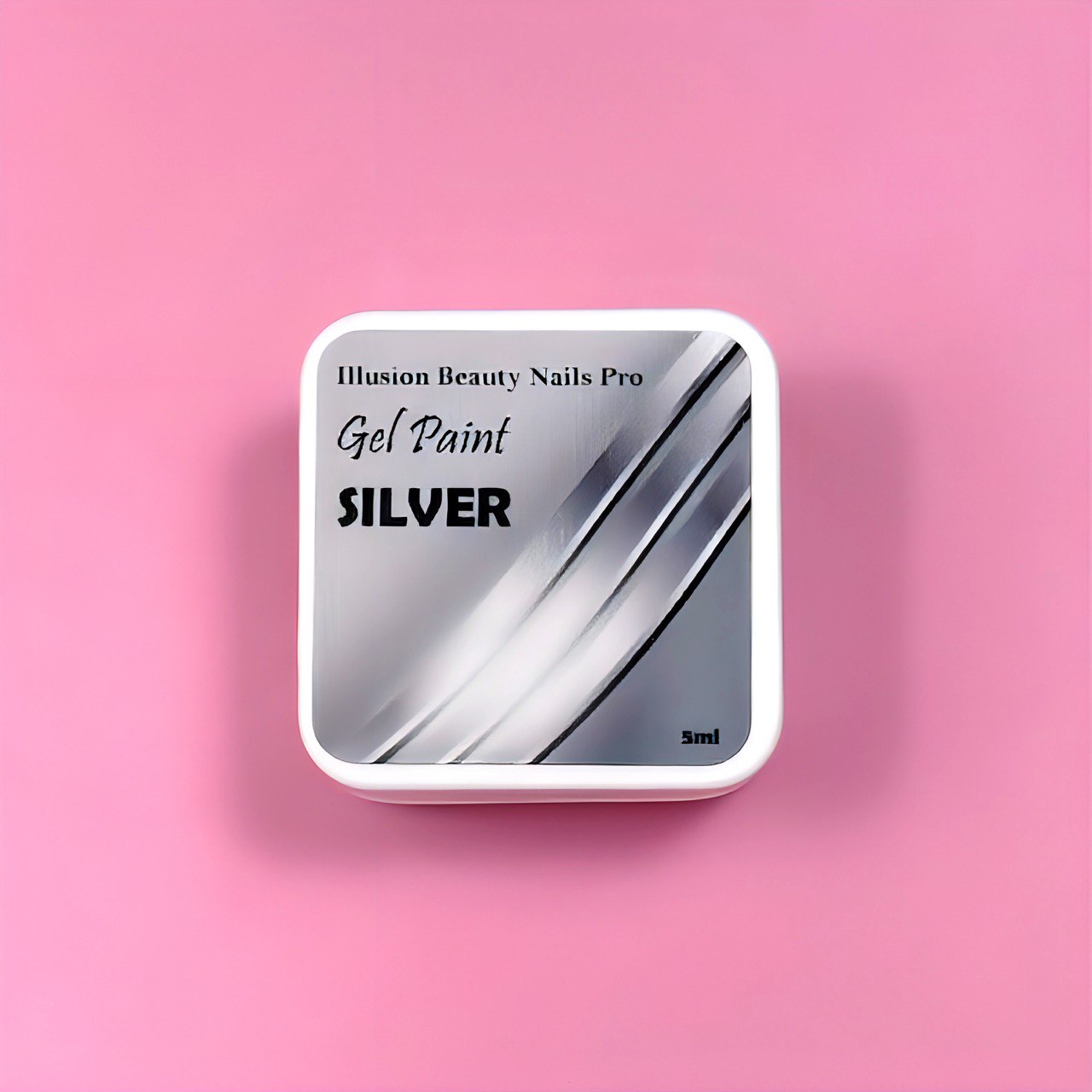 Gel paint Silver 1 illusion beauty Nails - 5gr - Imagen 2