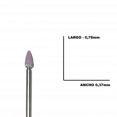 Fresa manicura carburo mineral #17