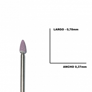 Fresa manicura carburo mineral #17