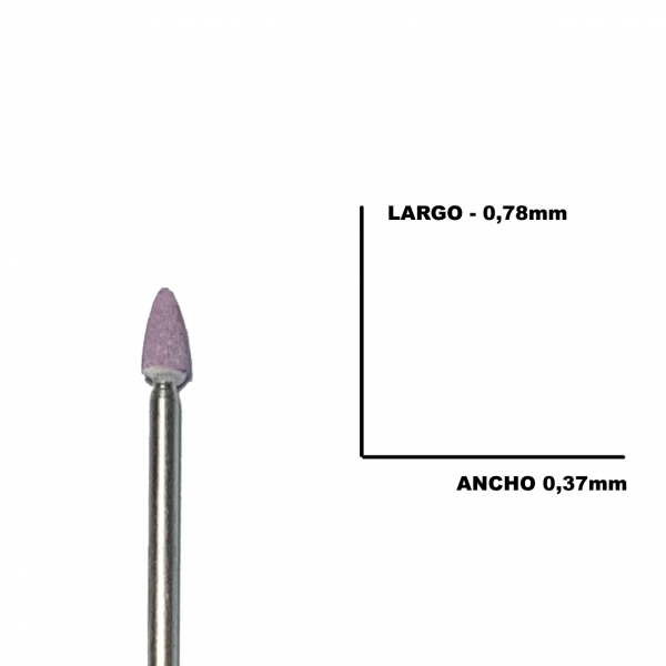 Fresa manicura carburo mineral #17