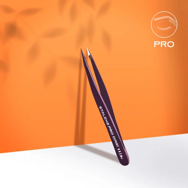 Pinza Para Cejas EXPERT 11 TYPE 5 Violeta Staleks TE-11/5v