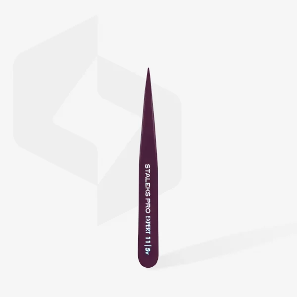 Pinza Para Cejas EXPERT 11 TYPE 5 Violeta Staleks TE-11/5v - Imagen 3