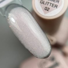 Base Rubber Glitter 02 illusion beauty Nails - 10ml