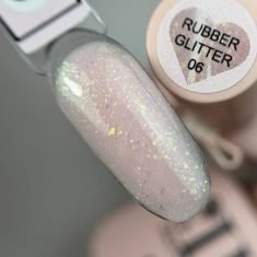 Base Rubber Glitter 06 illusion beauty Nails - 10ml