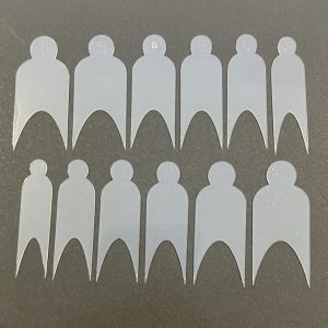 Plantillas reutilizables de silicona para francesa #3