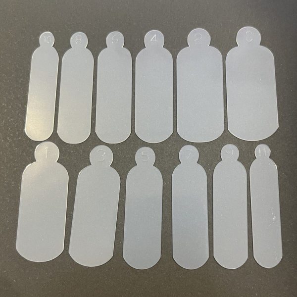 Plantillas reutilizables de silicona para francesa #4