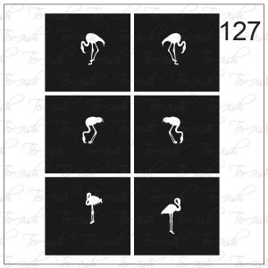 Plantilla para aerografía y diseño de uñas Nº 127