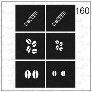 Plantilla para aerografía y diseño de uñas Nº 160
