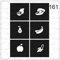 Plantilla para aerografía y diseño de uñas Nº 161