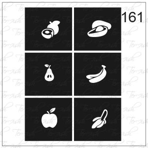 Plantilla para aerografía y diseño de uñas Nº 161