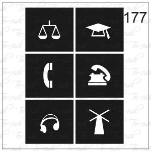 Plantilla para aerografía y diseño de uñas Nº 177