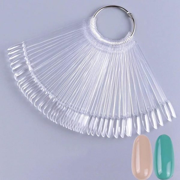 Tips oval transparentes 50 unid.