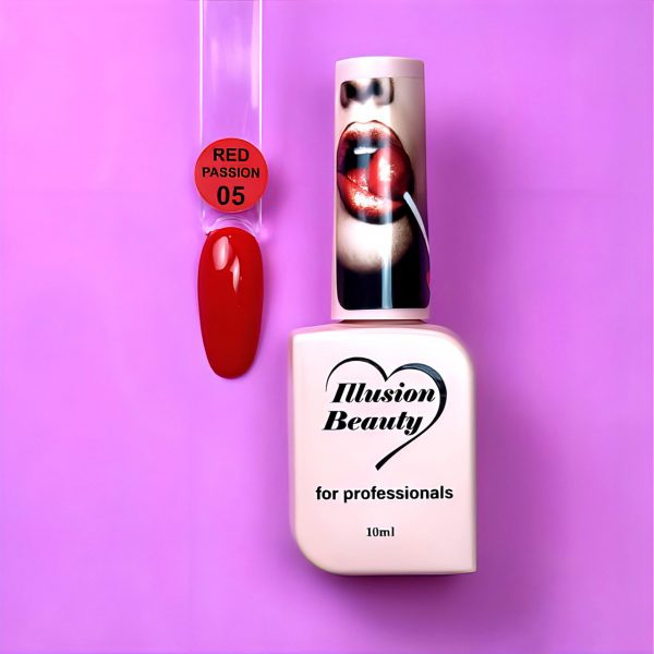 Esmalte semipermanente Red Passion 05 illusion beauty – 10ml