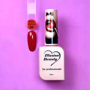 Esmalte semipermanente Red Passion 06 illusion beauty – 10ml