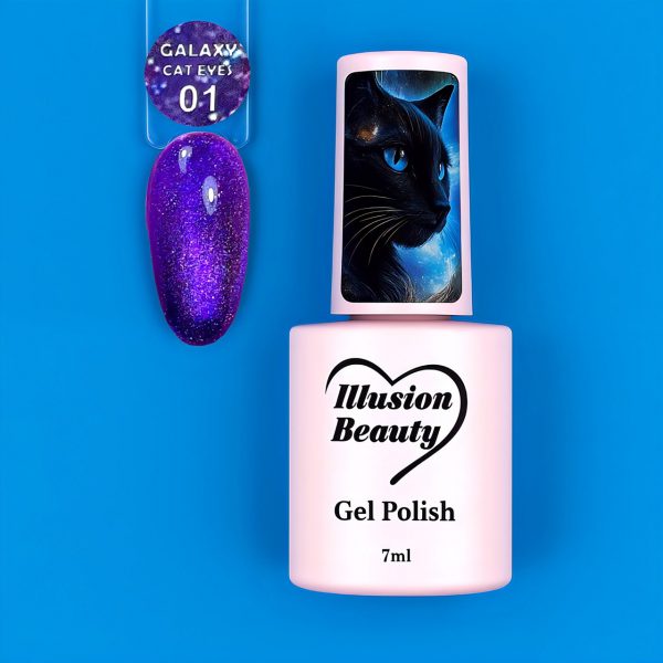 Esmalte semipermanente Galaxy Cat Eyes 01 illusion beauty – 7ml
