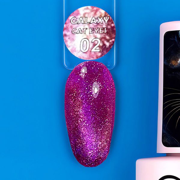 Esmalte semipermanente Galaxy Cat Eyes 02 illusion beauty – 7ml - Imagen 2