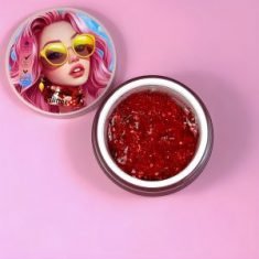 AcryGel Glitter 1 Illusion Beauty 30g – Purpurina rojo intenso