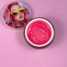 AcryGel Glitter 13 Illusion Beauty 30g – Glitter rosa neón destellos dorados