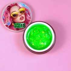 AcryGel Glitter 15 Illusion Beauty 30g – Glitters verde neón