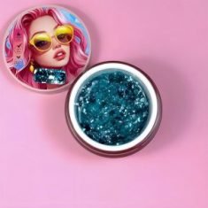 AcryGel Glitter 3 Illusion Beauty 30g – Glitters azul océano