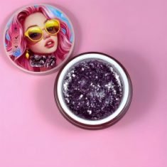 AcryGel Glitter 7 Illusion Beauty 30g – Glitters morado profundo