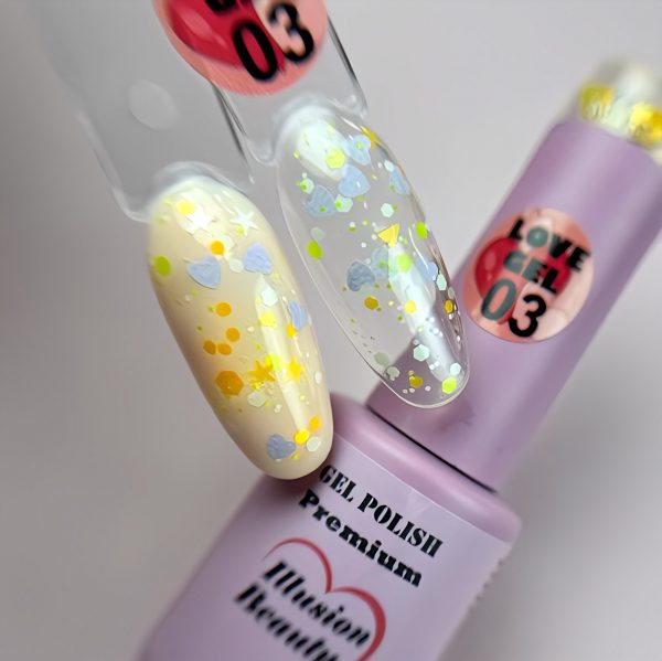 Gel Polish Premium Love 03 illusion beauty – 5ml (esmalte semipermanente) lot: 010824 - Imagen 2