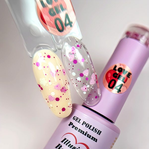 Gel Polish Premium Love 04 illusion beauty – 5ml (esmalte semipermanente) lot: 010824 - Imagen 2