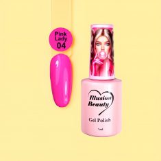 Esmalte semipermanente Pink Lady 04 illusion beauty – 7ml Colores rosas Barbie