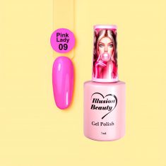 Esmalte semipermanente Pink Lady 09 illusion beauty – 7ml Colores rosas Barbie