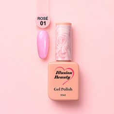 Esmalte semipermanente Rosé 01 illusion beauty – 10ml