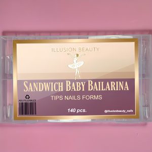 Tips Dual Nails SANDWICH Forms BABY BAILARINA Illusion Beauty – 140 unidades - Imagen 2