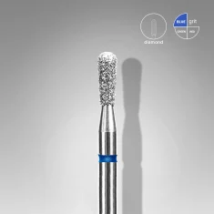 Fresa manicura de diamante cerilla azul EXPERT, diámetro de 2,3 mm / parte de trabajo de 5 mm Staleks #43 SKU: FA120B023/5