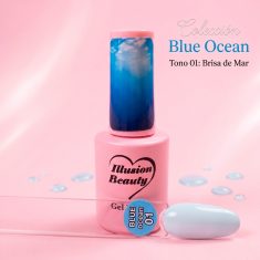 Esmalte semipermanente Blue Ocean 01 Brisa de Mar illusion beauty – Azul Suave (7ml)