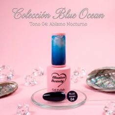 Esmalte semipermanente Blue Ocean 04 Abismo Nocturno illusion beauty – Azul Ultra Oscuro (7ml)