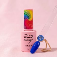 Esmalte semipermanente Neón 10 illusion beauty – Azul Neón (7ml)