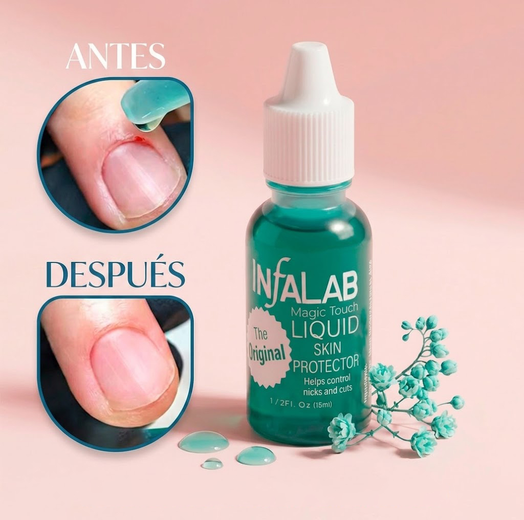 Liquido hemostático corta sangre para pequeños cortes y heridas de manicura – 15ml