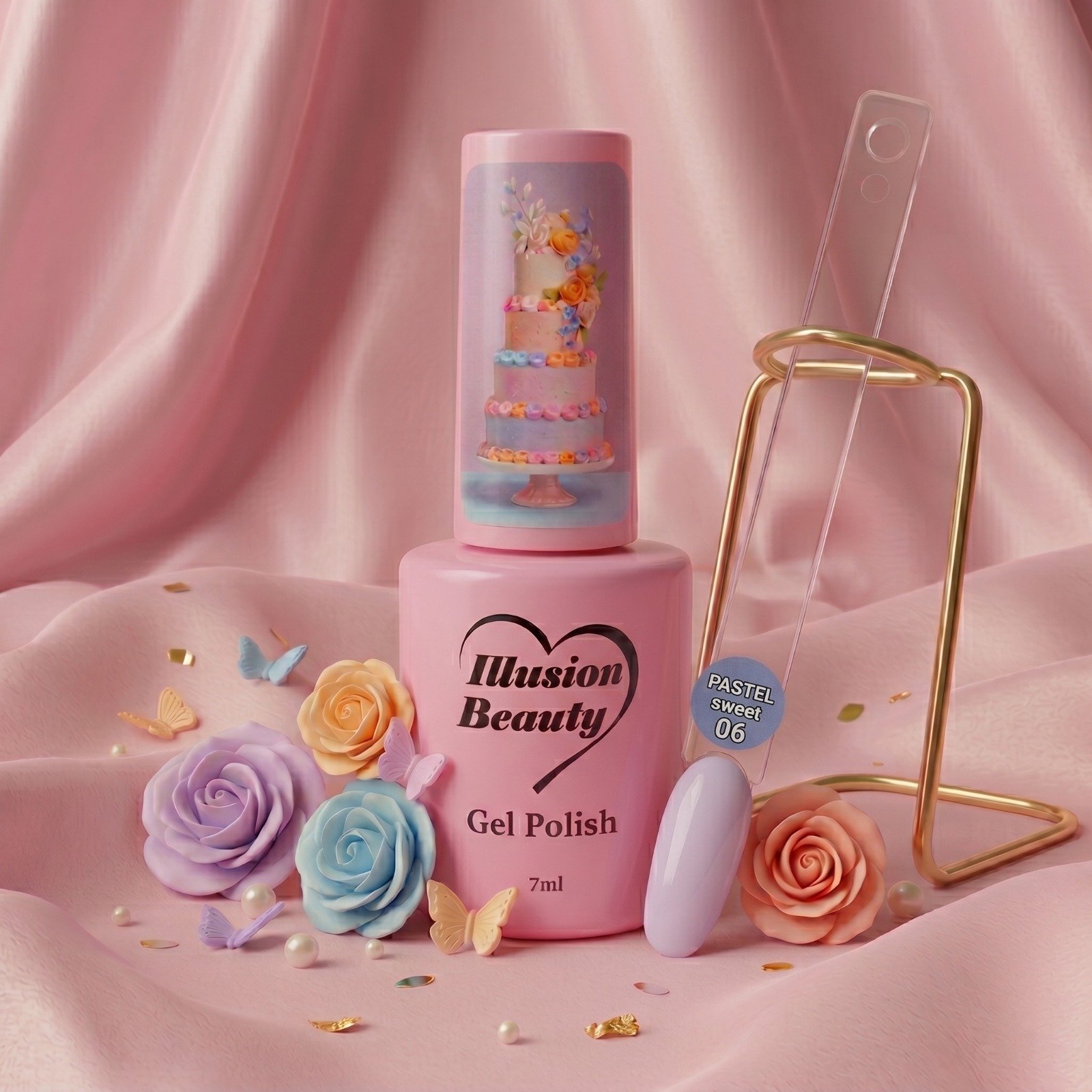 Esmalte Semipermanente Pastel Sweet 06 illusion beauty – Lavanda Suave Pastel (7ml)