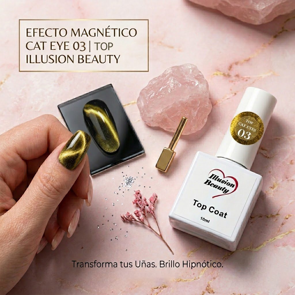 Top CAT EYES 03 – Illusion Beauty – 10ml Finalizador sin capa pegajosa