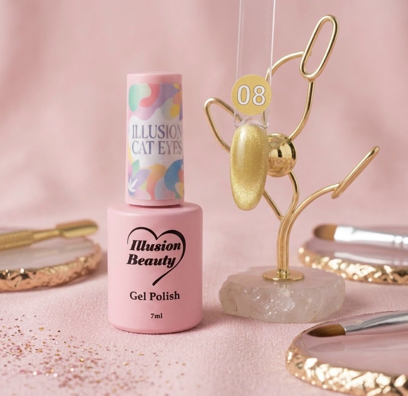 Illusion Cat Eyes 08 – Illusion Beauty (7ml) esmalte semipermanente magnético