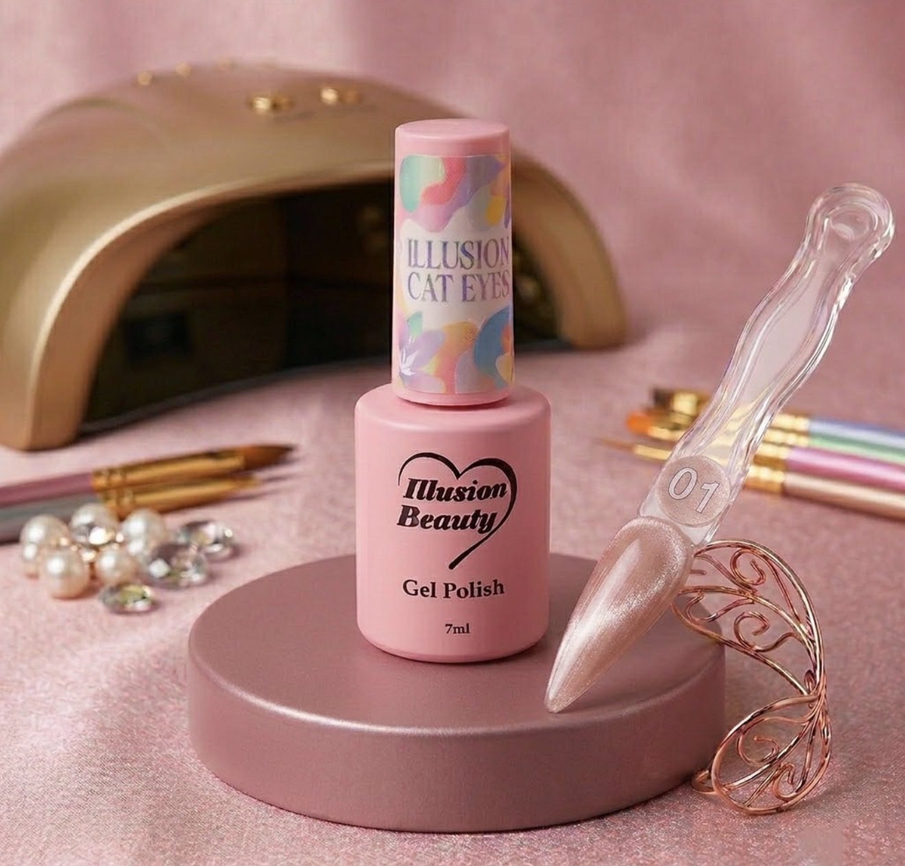 Illusion Cat Eyes 01 – Illusion Beauty (7ml) esmalte semipermanente magnético