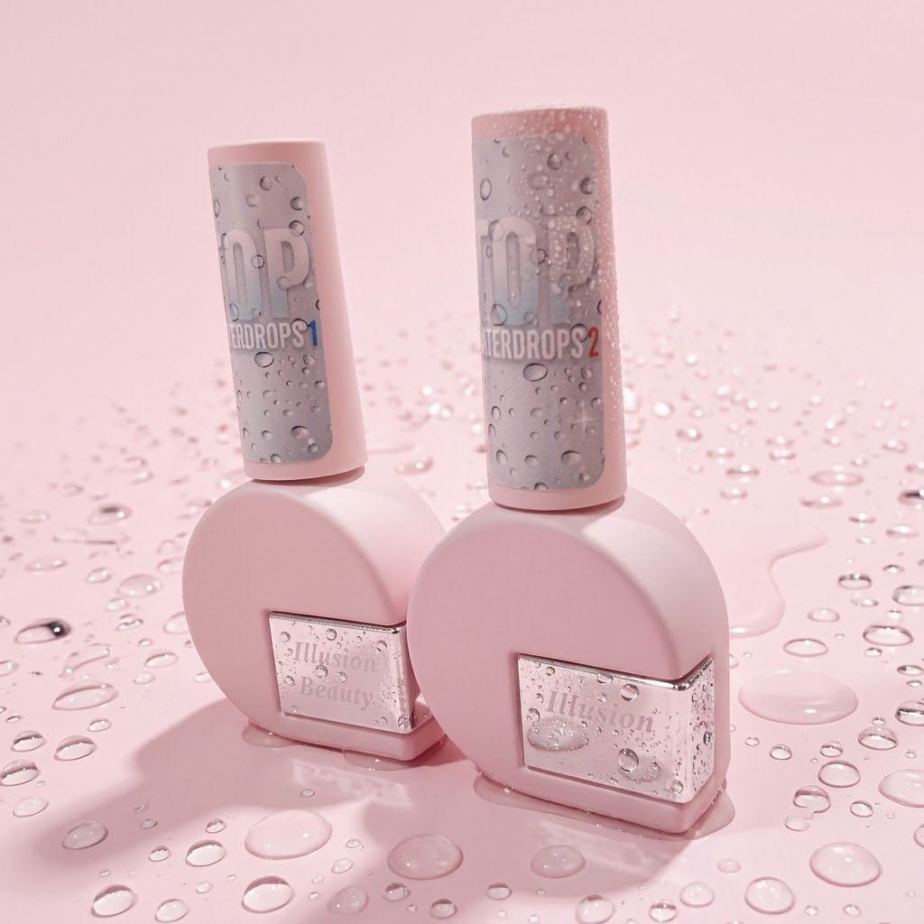 Tops WATERDROPS illusion beauty – 2x10ml Finalizador efecto gotas de agua. - Imagen 2