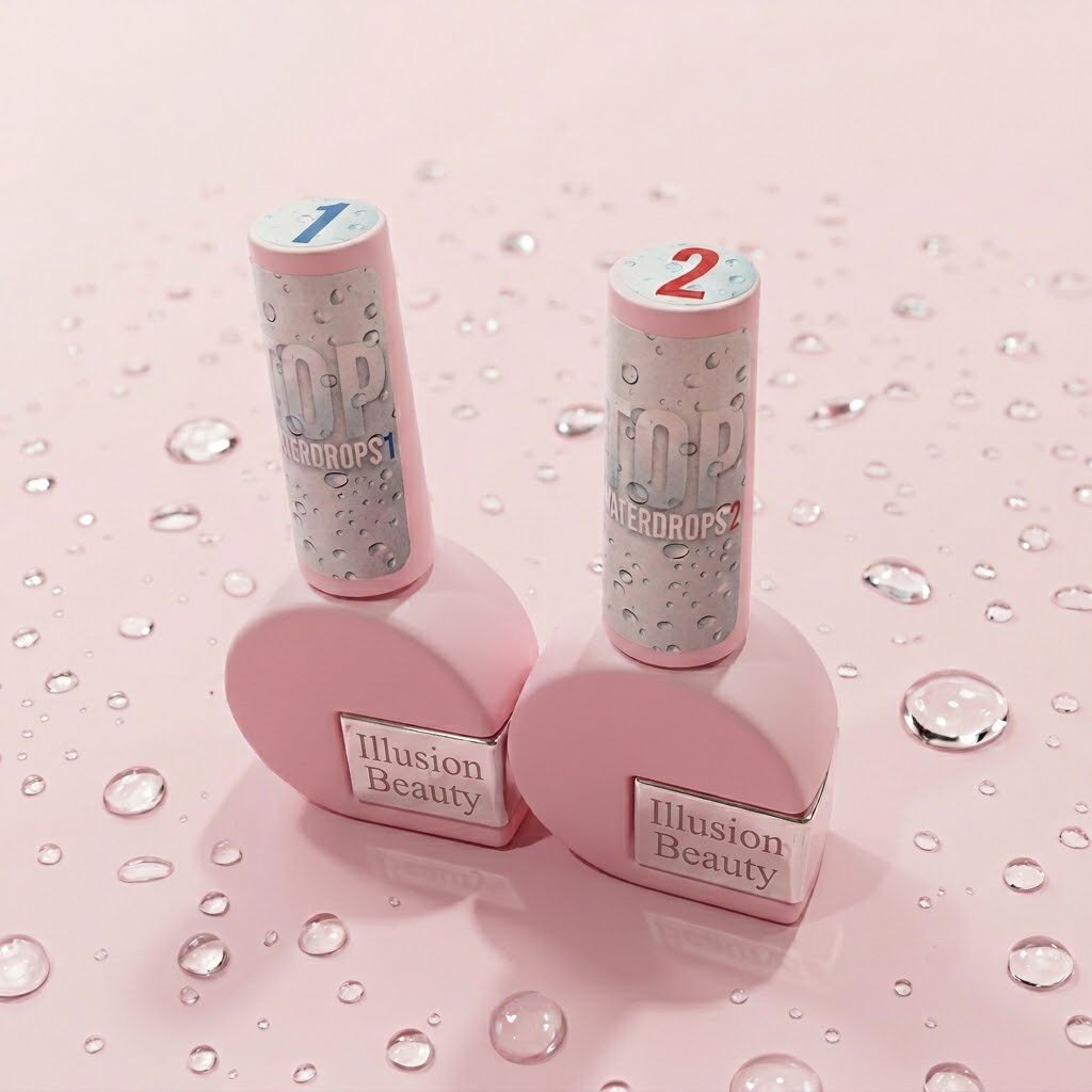 Tops WATERDROPS illusion beauty – 2x10ml Finalizador efecto gotas de agua. - Imagen 4