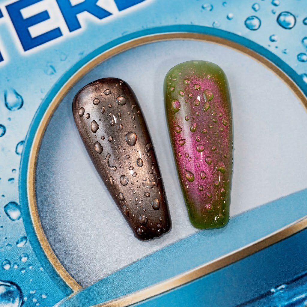 Tops WATERDROPS illusion beauty – 2x10ml Finalizador efecto gotas de agua. - Imagen 3